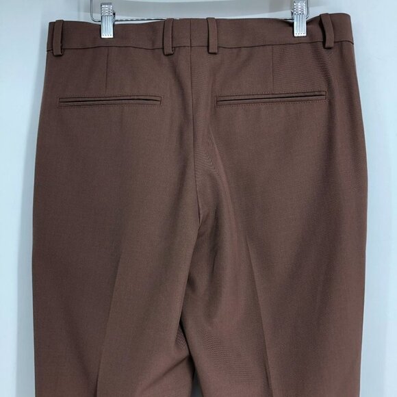 COS light mauve straight leg tapered  dress pants / slacks / trousers size 34R - Picture 7 of 16